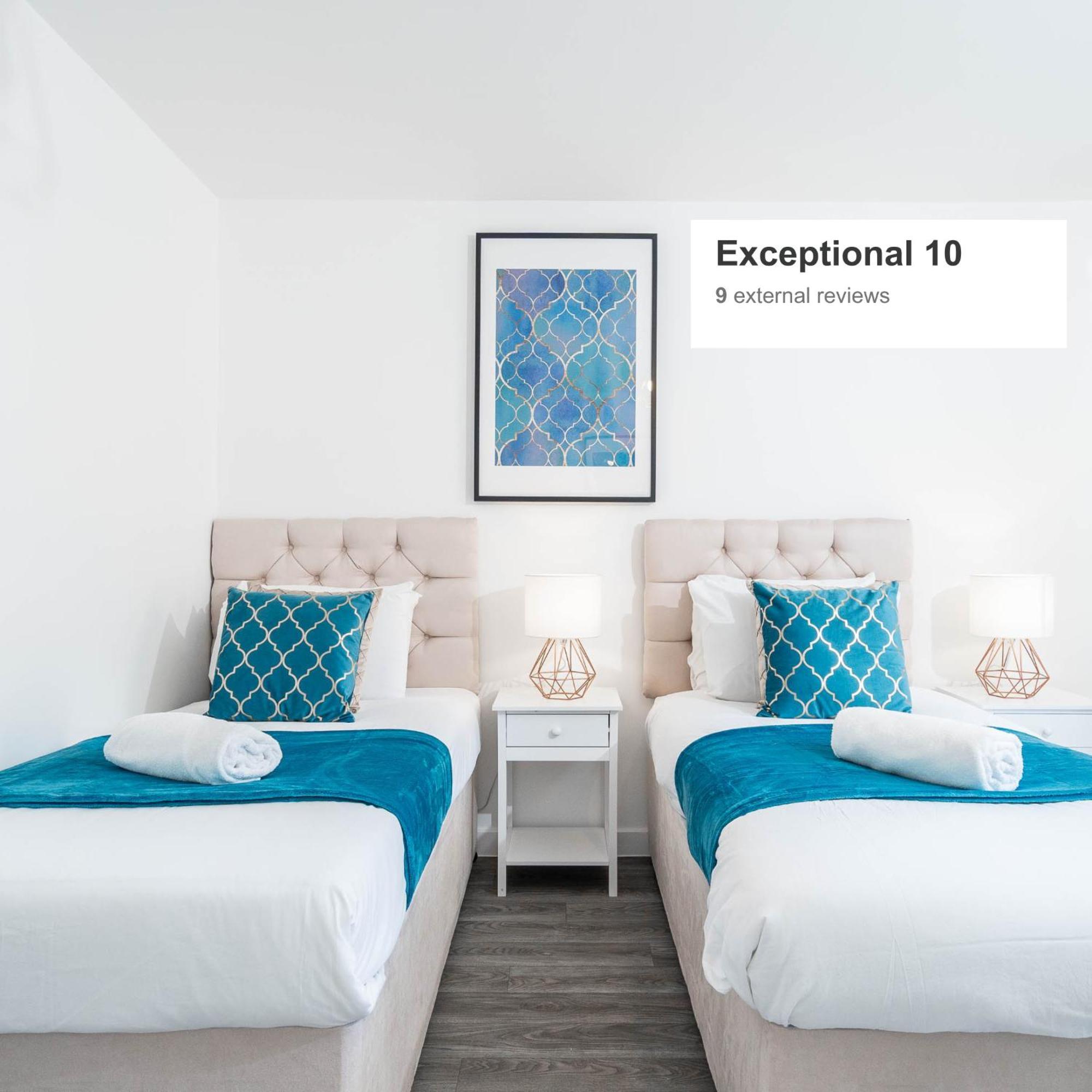 Luxury - Twin Beds - Selly Oak - Off-street Parking - Free Netflix & Wifi - Rated 9cc *
