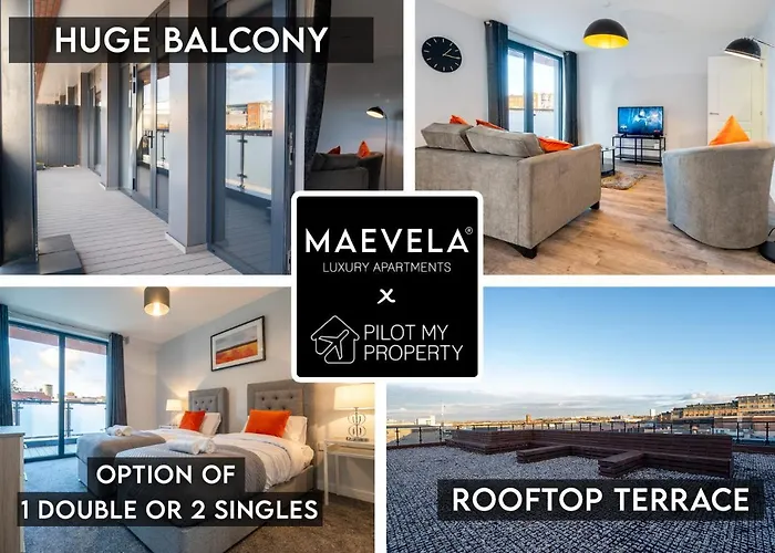 New Build - Luxury Apartment - Huge Balcony - Roof Top Terrace - Digbeth, Birmingham City Centre - Free Netflix, Smart Tv & Alexa