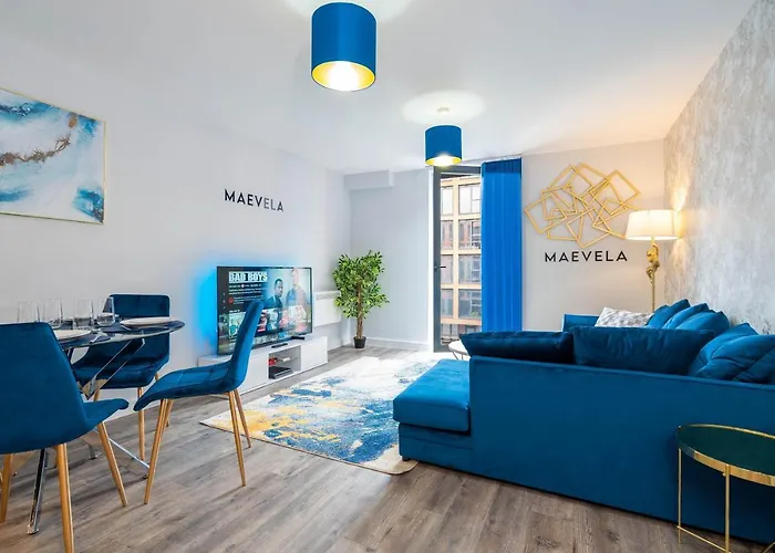 Maevela Apartments - Ultra High-End New Build Apartment ✪ City Centre, Digbeth ✓ With Juliet Balcony - Rooftop Terrace - Ps4 & Smart Tv\'S