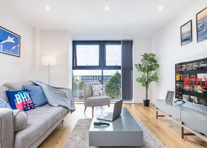 Aviator Luxury Apartment With Free Parking - City Centre Birmingham