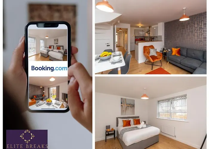 Central 4 Bed House By Elite Breaks Serviced Accommodation Birmingham With Free Parking Sleeps Upto 8