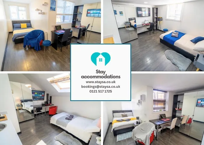 Staysa Equipped Studios Near Qe And Uob In Guesthouse Close To The City!