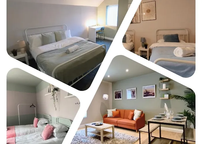 Spacious Central Duplex Apartment With 2 Bathrooms With Free Wi-Fi, Parking And Keyless Access, Sleeps Up To 9 - Perfect For Groups