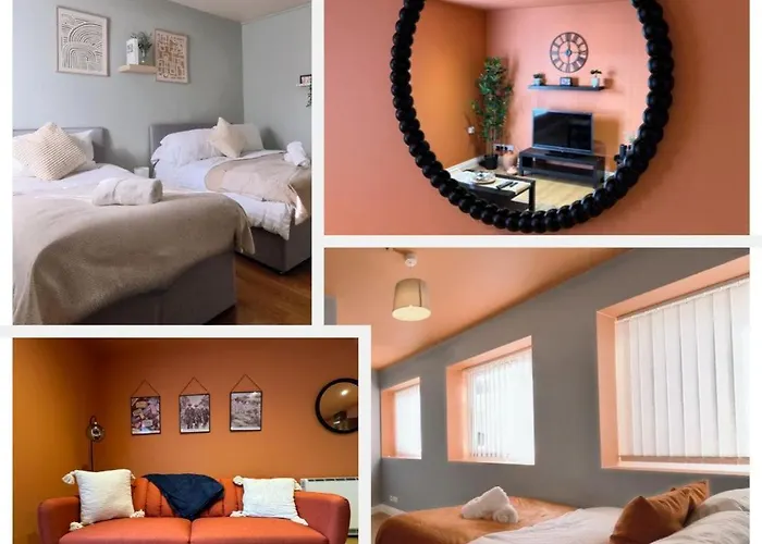 New Colourful & Spacious 2 Bedroom Apartment In Central Birmingham With Free Wifi, Parking And Keyless Access