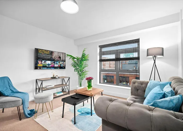 Modern 2 Bed City Centre Wi-Fi - Top Rated - Wifi - Smart - Top Rated - Tv - 49L