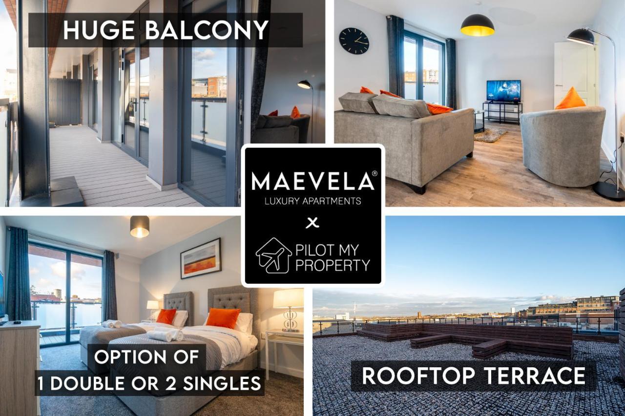New Build - Luxury - Huge Balcony - Roof Top Terrace - Digbeth, Centre - Free Netflix, Smart Tv & Alexa Apartment