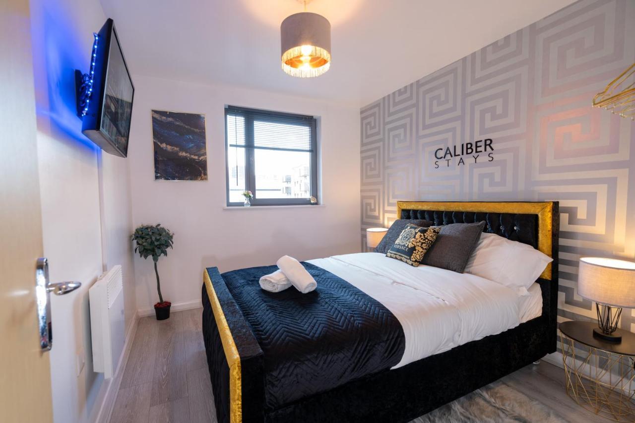 Apartment Caliber Stays Bliss - Medusa - 2-bed Retreat - Attractions, Sleeps 4, Free Netflix, Nearby Parking & Close Proximity - Bullring, Grand Central, The Cube - 5 Minutes Walk Birmingham