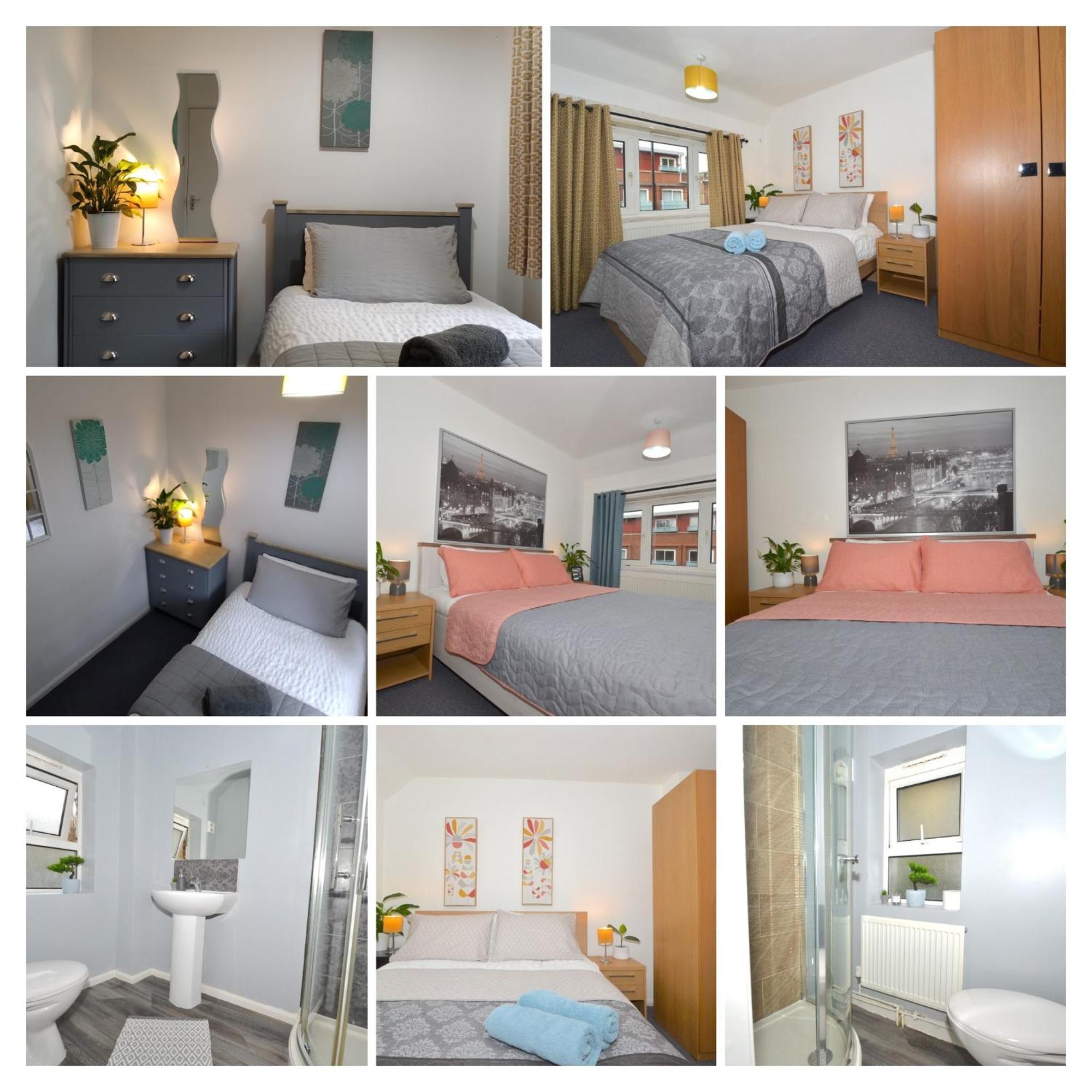Entire 4-bed House & Parking, Steps From Icc & Utilita Arena & Broad Street * Birmingham