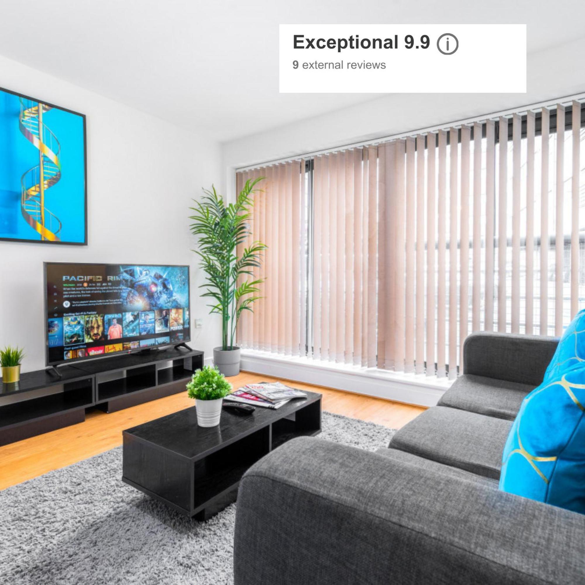 Centre - Two Bed - Digbeth - Secure Parking - Netflix - Wifi - 15a Apartment *
