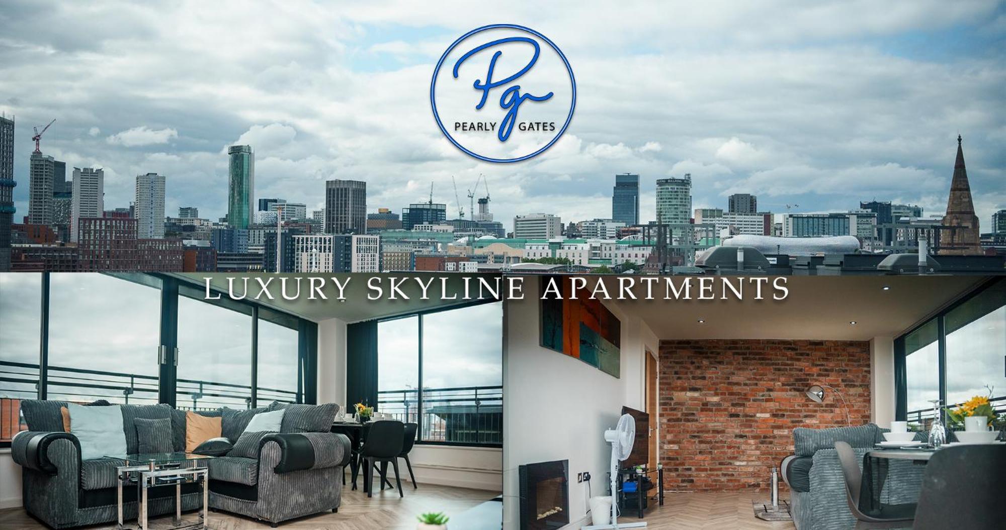 Penthouse - Amazing Skyline Views - Free Parking - Balcony - Utilita Arena - New St Station - Bullring Shopping Birmingham
