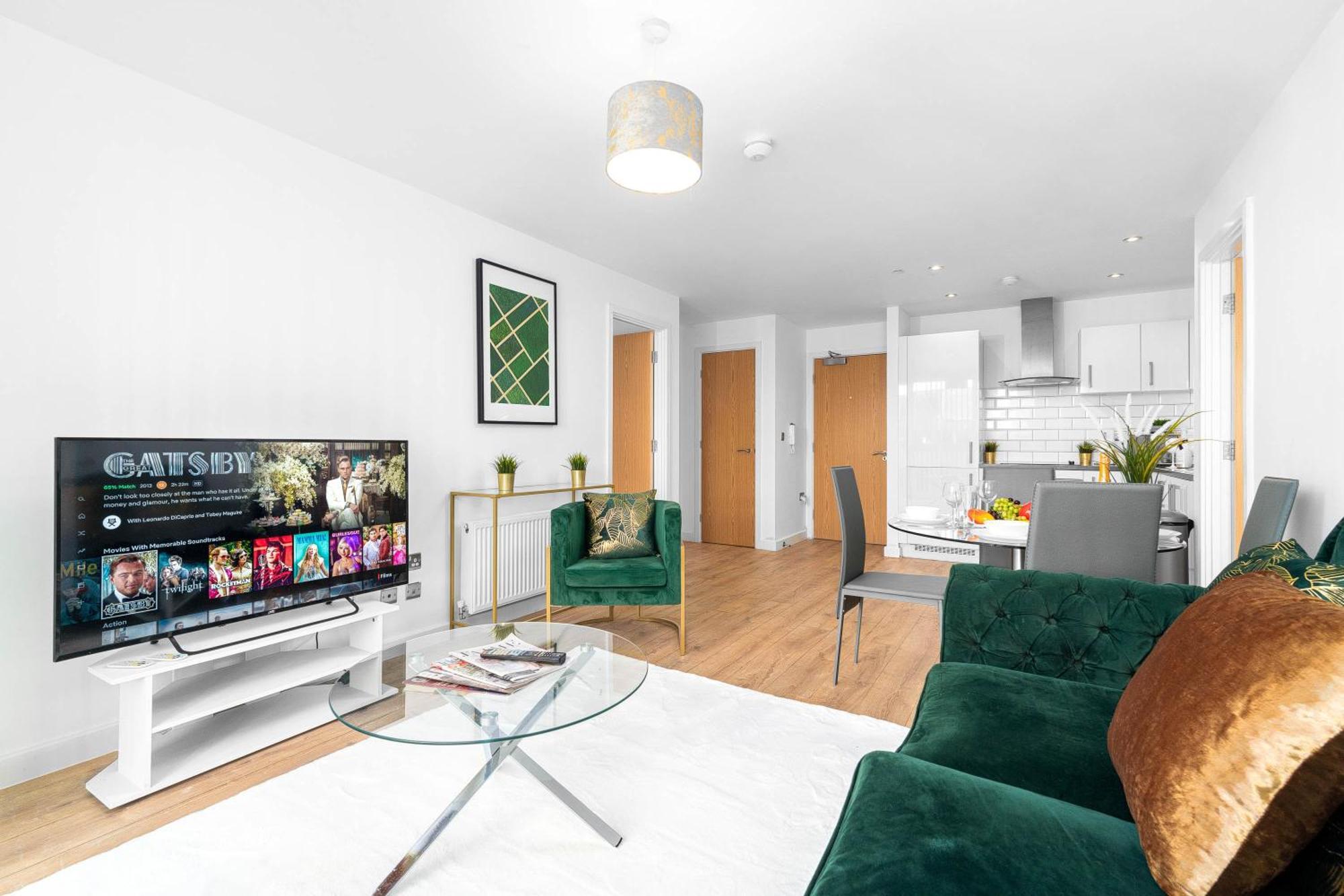 Apartment Centre - Luxury 2 Bedroom - Wifi - Netflix - 205h Birmingham