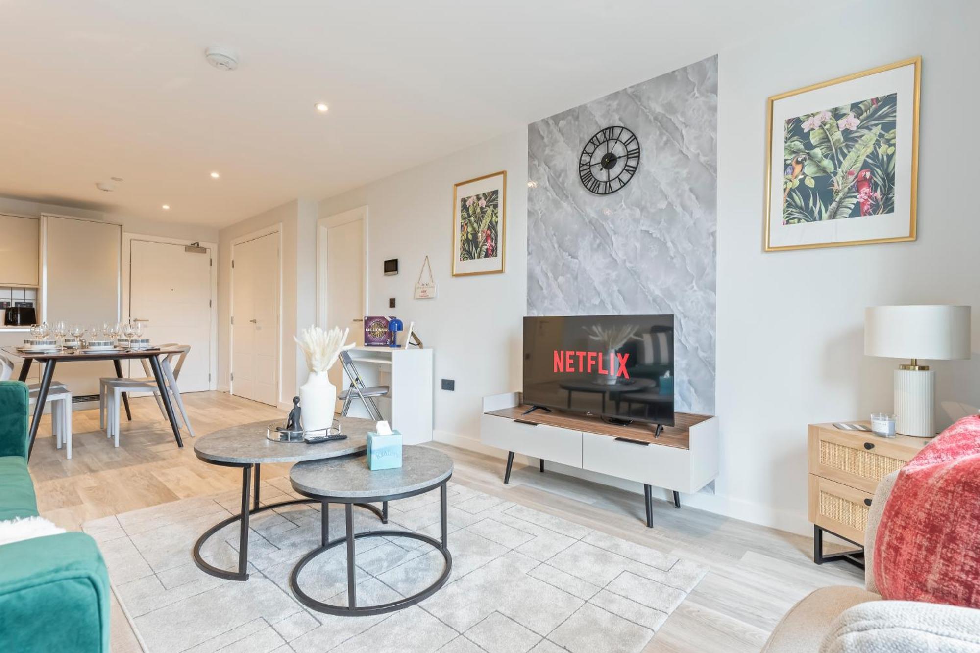 Apartment Meadow Haven 2 Bath 2 Bed - Onstreet Park- Netflix Birmingham