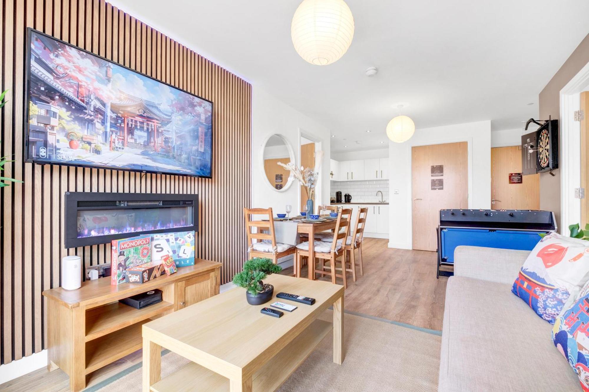 Apartment Pan-asian Suite- Freepark+ Supra Games +netflix + Coffee Machine- Maihom