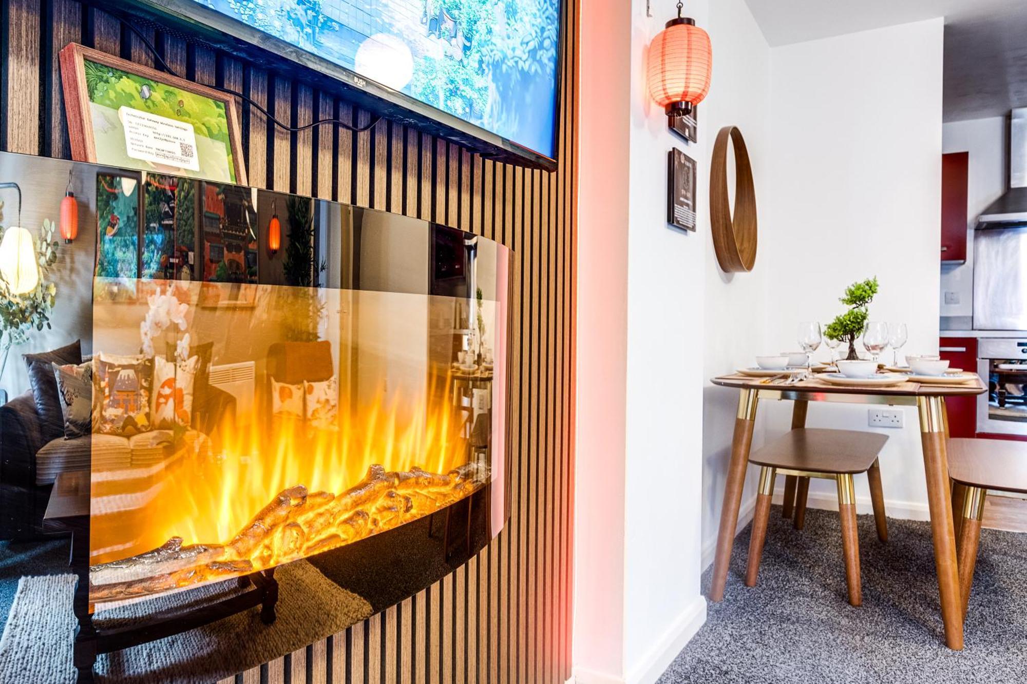 Apartment Chinese - Sleeps/8 + Free Parking + Games + Netflix- Coffee Machine