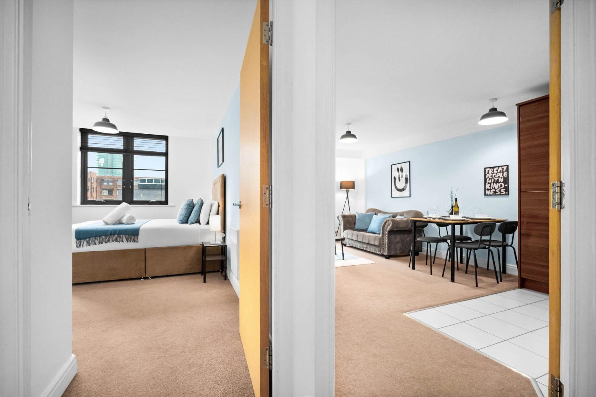 Apartment Modern 2 Bed Centre Wi-fi - Rated - Wifi - Smart - Rated - Tv - 49l Birmingham