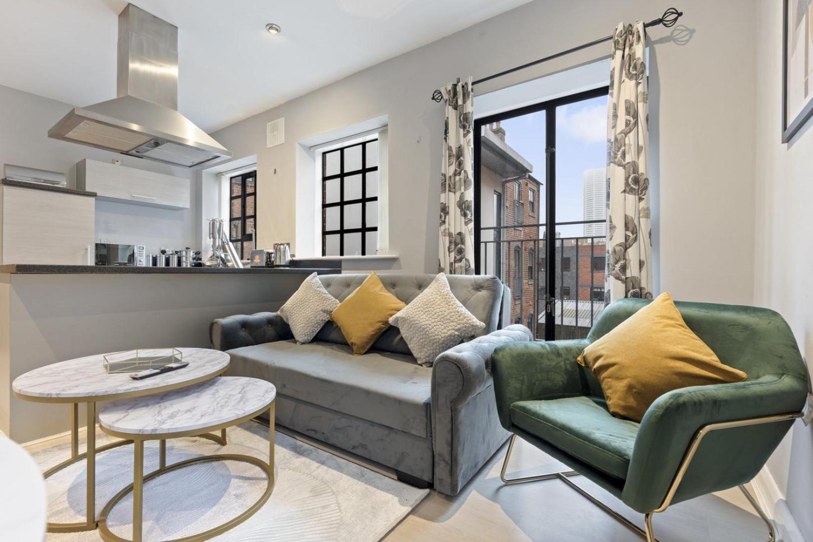 Bright 1-bed In