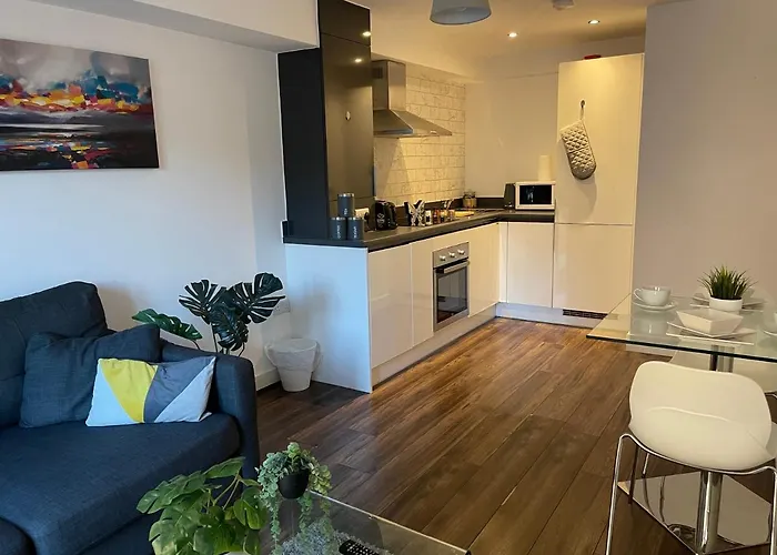 Modern Spacious 1 Bed Flat In Birmingham City Centre With Free Parking, Fast Free Wifi And Netflix