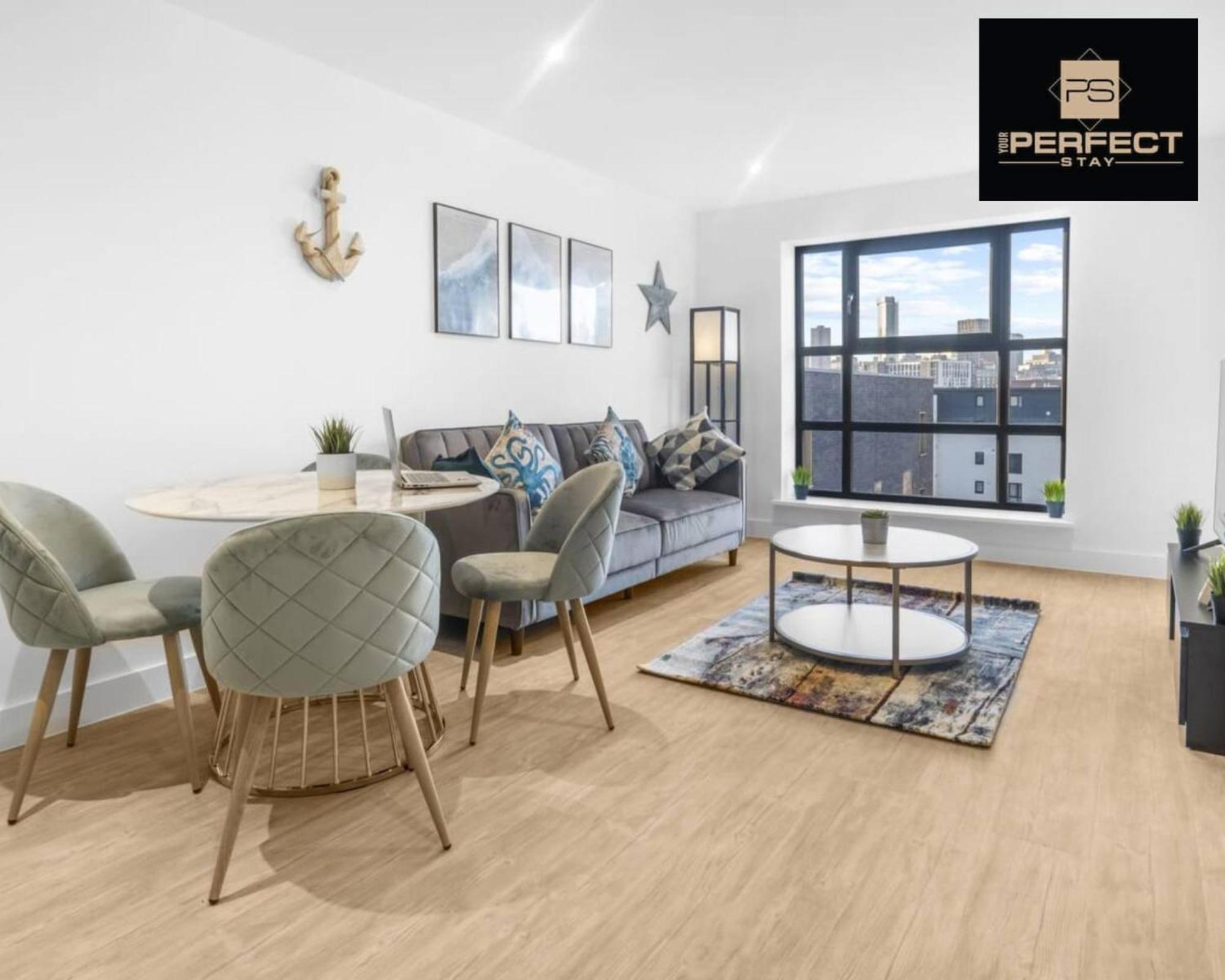 Apartment Mosaic Luxury 2br Netflix Wifi Birmingham
