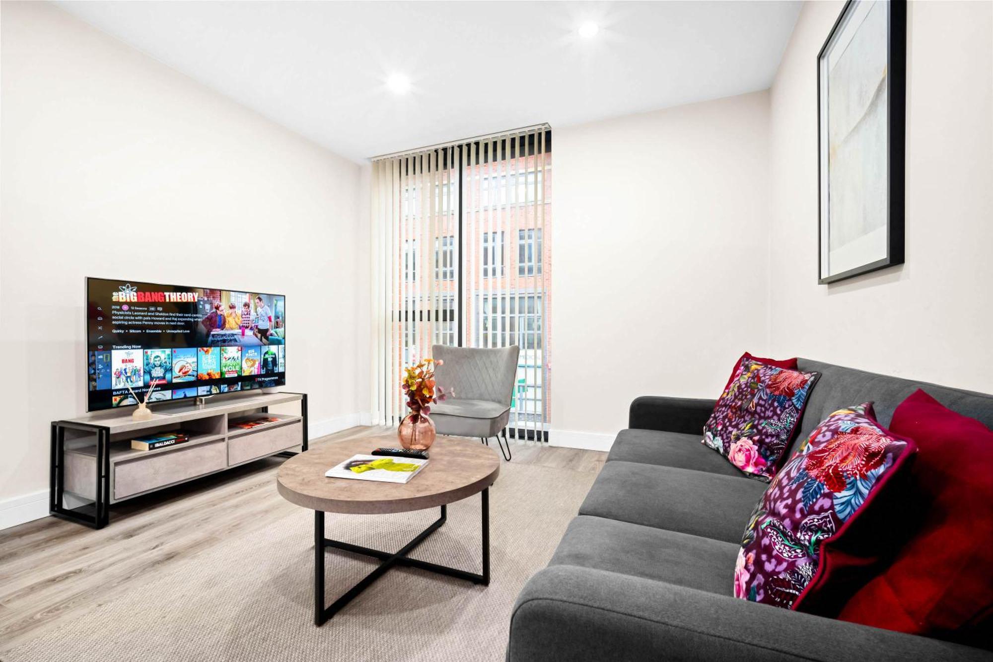 Apartment New Luxury - 2 Bedroom - Centre - Smart Tv - Jq - Rated - 2ah